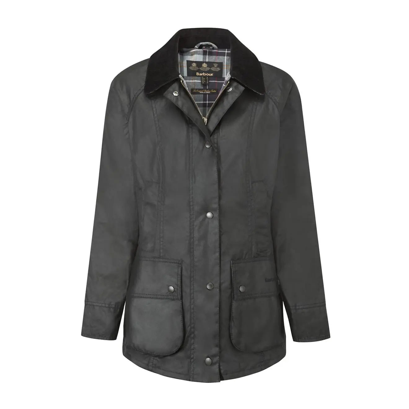 Barbour Womens Beadnell Wax Jacket Black | The Sporting Lodge