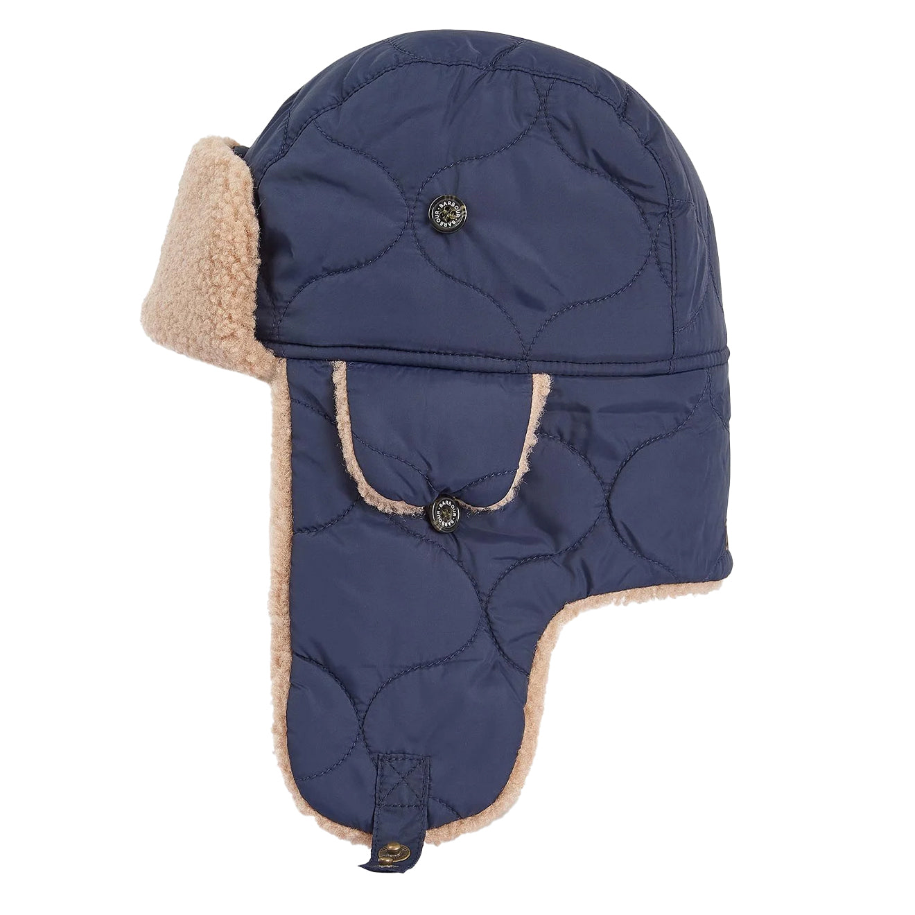Barbour Sandbay Quilted Trapper Hat Navy